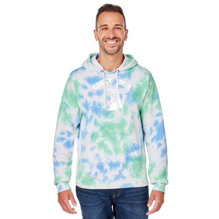 Gear Drop - Pole Vault Hoodie - Tie Dye Green/Blue