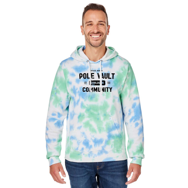 Gear Drop - Pole Vault Hoodie - Tie Dye Green/Blue