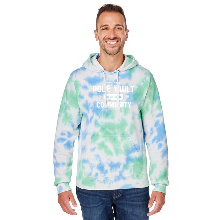 Gear Drop - Pole Vault Hoodie - Tie Dye Green/Blue