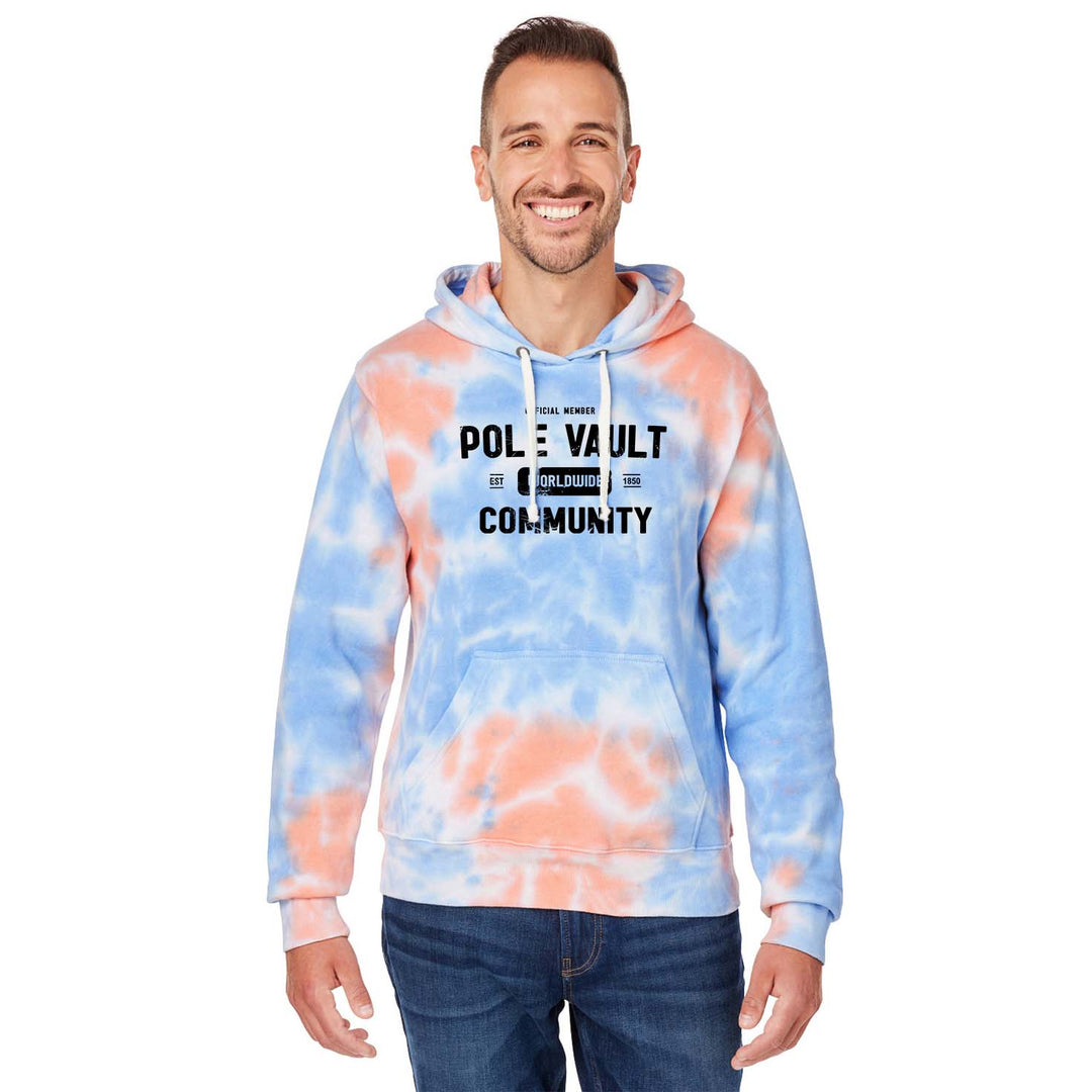 Gear Drop - Pole Vault Hoodie - Tie Dye Orange/Blue